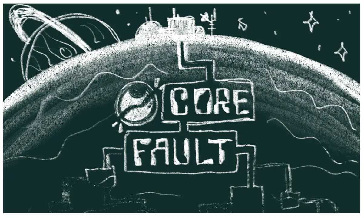 Core Fault title screen concept