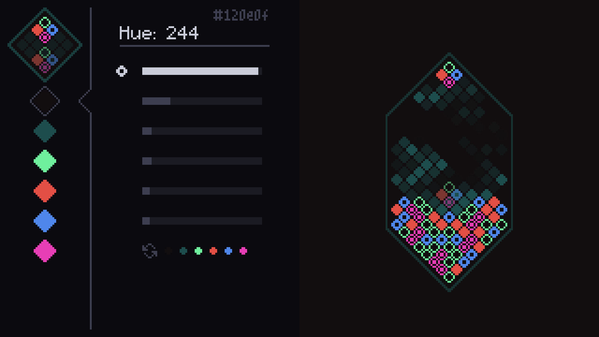 Mixolumia color editor